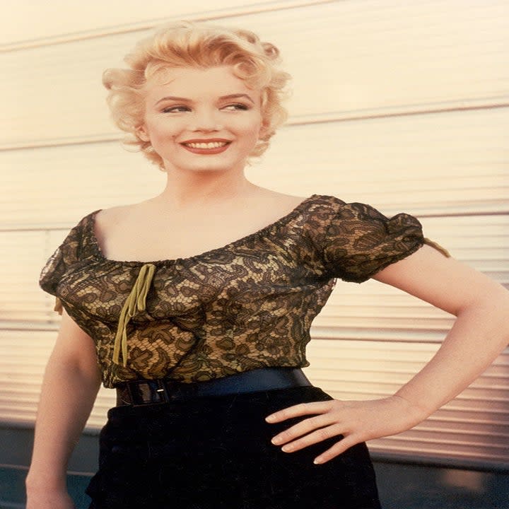 Marilyn Monroe in a scene from 'Bus Stop' in 1956
