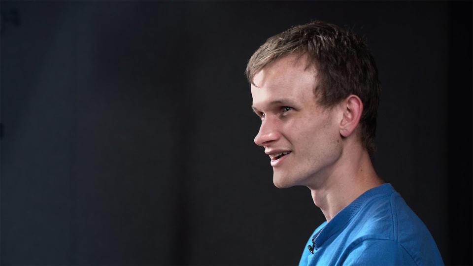 Vitalik Buterin en una de sus conferencias sobre Ethereum.