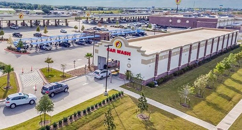 This rendering from 2019 shows a future Buc-ee's car wash next to the planned Buc-ee's gas station/travel convenience center on the northeast corner of the Interstate 95/LPGA Boulevard interchange in Daytona Beach. The 104-pump gas station and 53,000-square-foot travel convenience center opened in 2021. Site work finally began in fall 2023 on a 235-foot-long Buc-ee's car wash set to open in either late summer or early fall 2024.