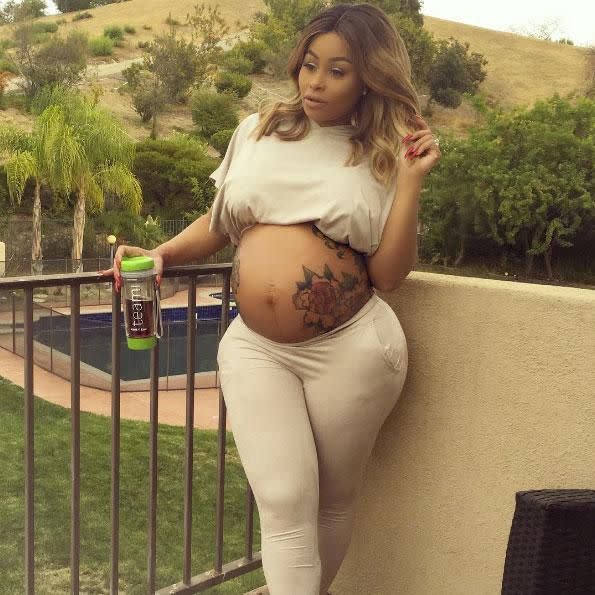 The reality star during her pregnancy. Source: Instagram