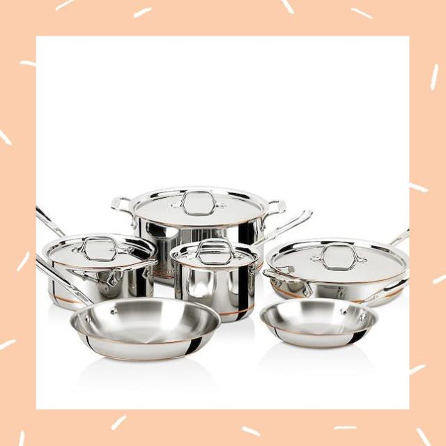 Calphalon Tri Ply Copper 10 Piece Cookware Set - Macy's