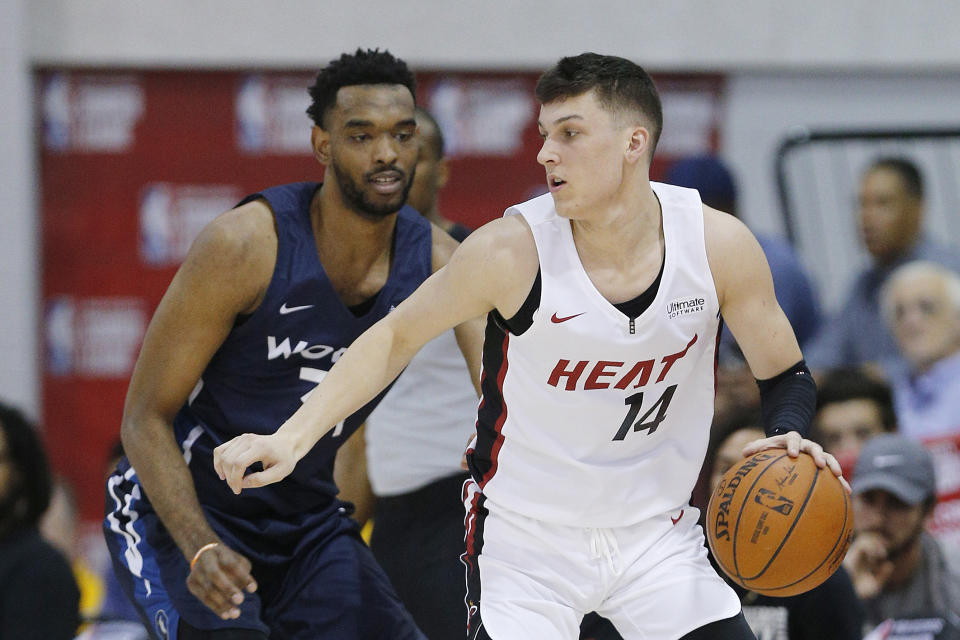 Tyler Herro #14 of the Miami Heat