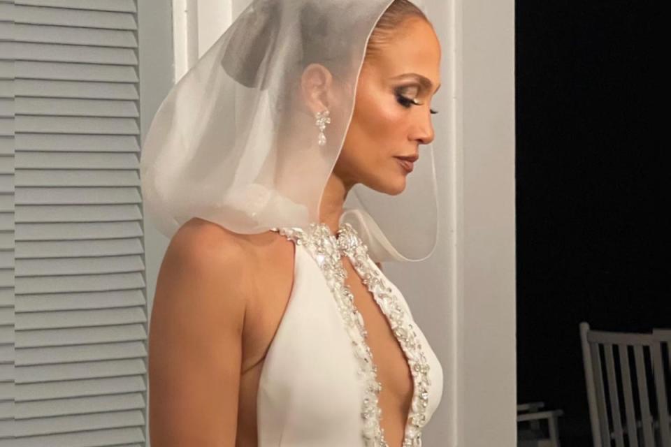 A first look at Jennifer Lopez's three custom Ralph Lauren wedding dresses