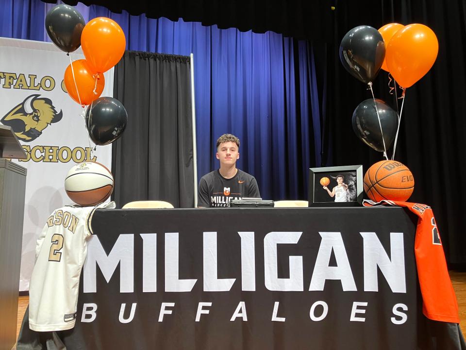 Buffalo Gap senior Bennett Bowers will be attending Milligan University in Tennessee to play basketball for the Buffaloes.