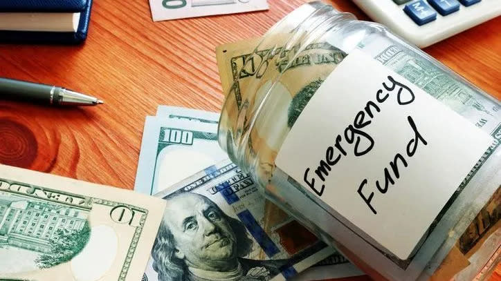 Emergency funds should be able to cover three to six months' worth of living expenses.