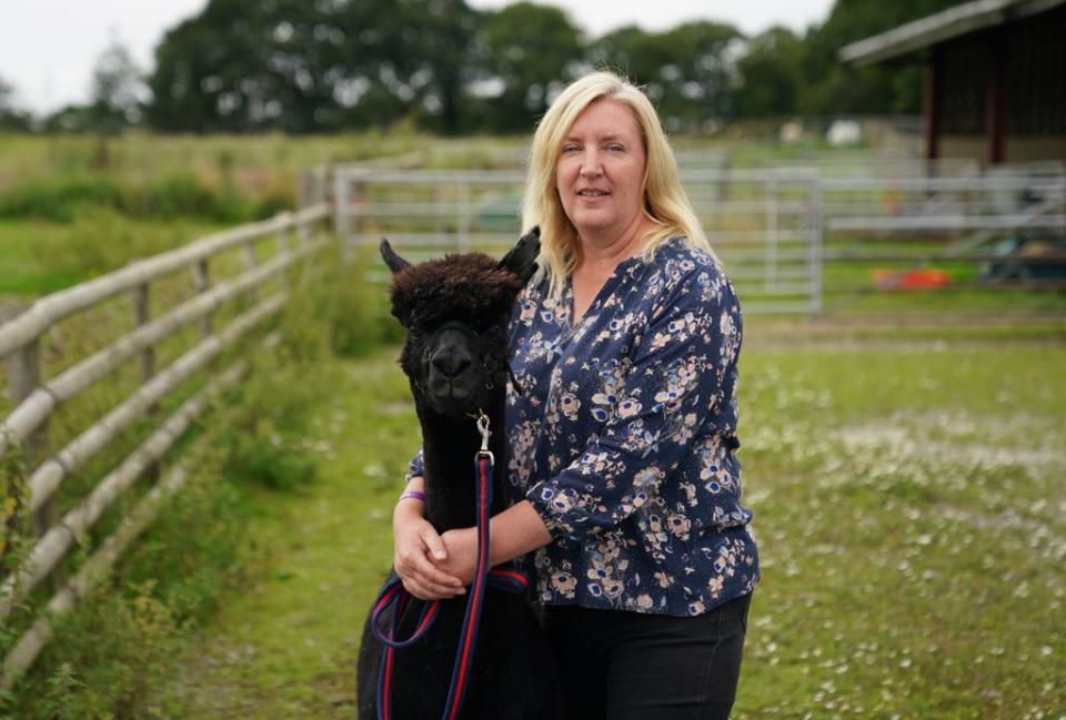 Geronimo and his owner Helen Macdonald (PA Wire)