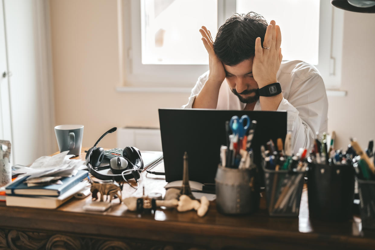 The latest episode of The Life Edit podcast discusses how to stave off a burnout while working from home, as well as when to get help. (Getty Images)