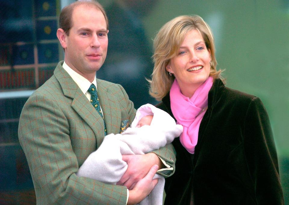 The Earl And Countess Of Wessex With Lady Louise Windsor