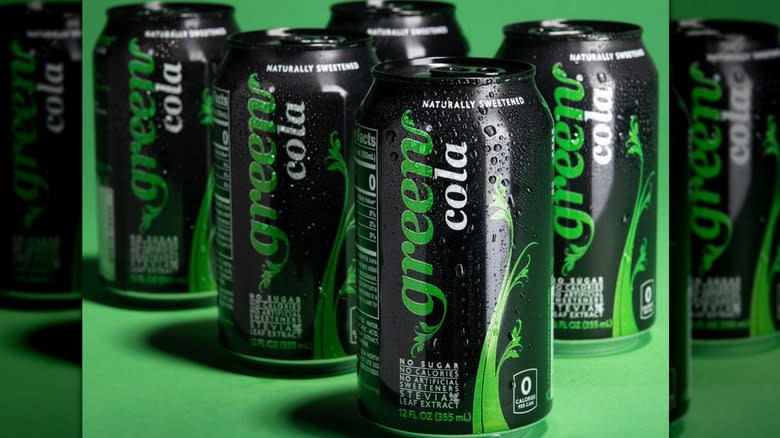 Cans of Green Cola