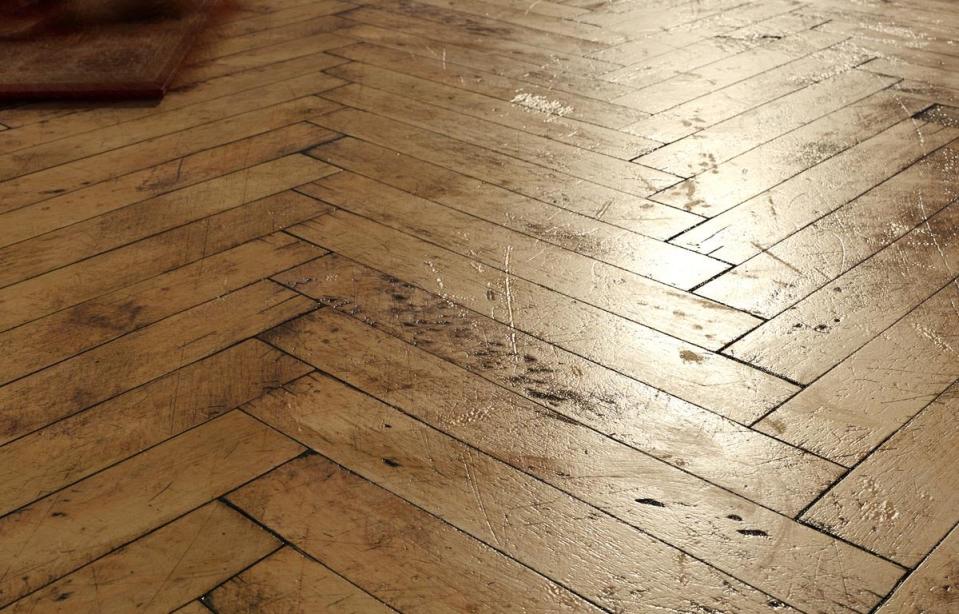 A close up of hardwood floors.
