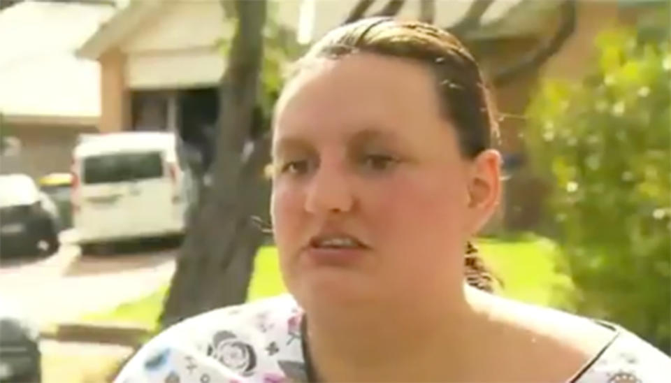 Road rage in Kilsyth, Melbourne: Ebony Railton (pictured) was tail gated home by a road rager. 