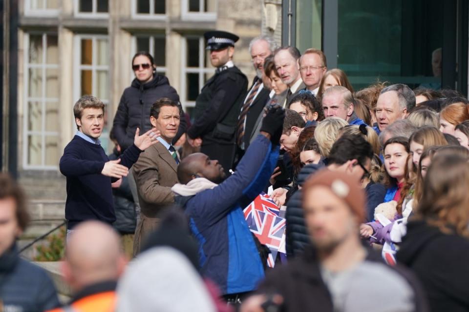 ‘The Crown’ is travelling back to William’s university days (PA)