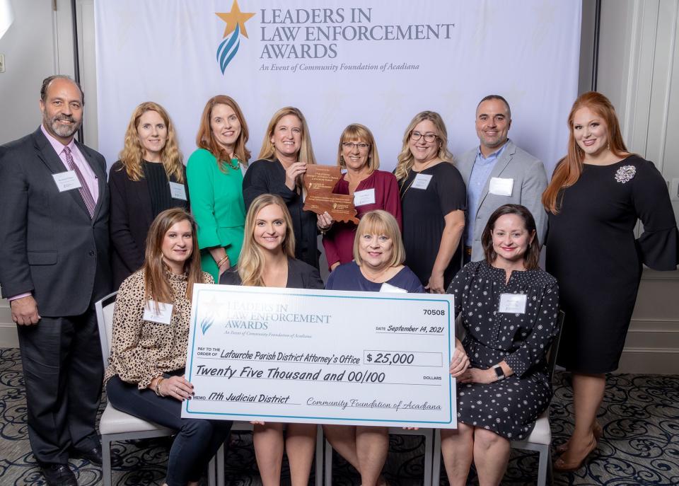 The Lafourche Parish District Attorney's Office was one of the 2021 Leaders in Law Enforcement Awards for its RESPECT U program and its victims' services department.