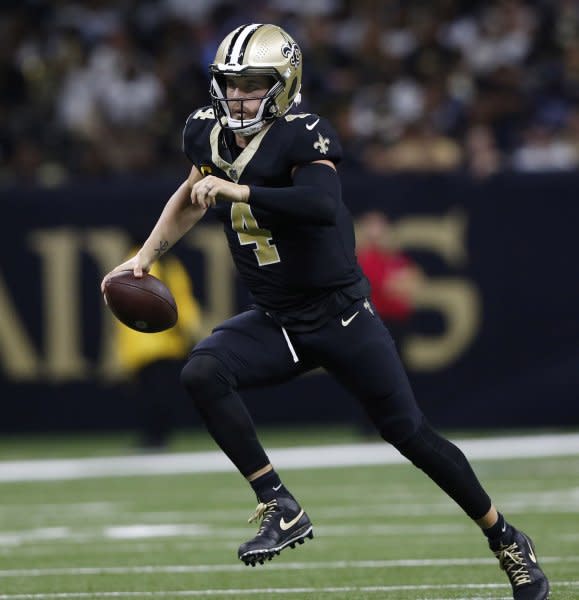 Quarterback Derek Carr and the New Orleans Saints will host the Detroit Lions in Week 13. File Photo by AJ Sisco/UPI