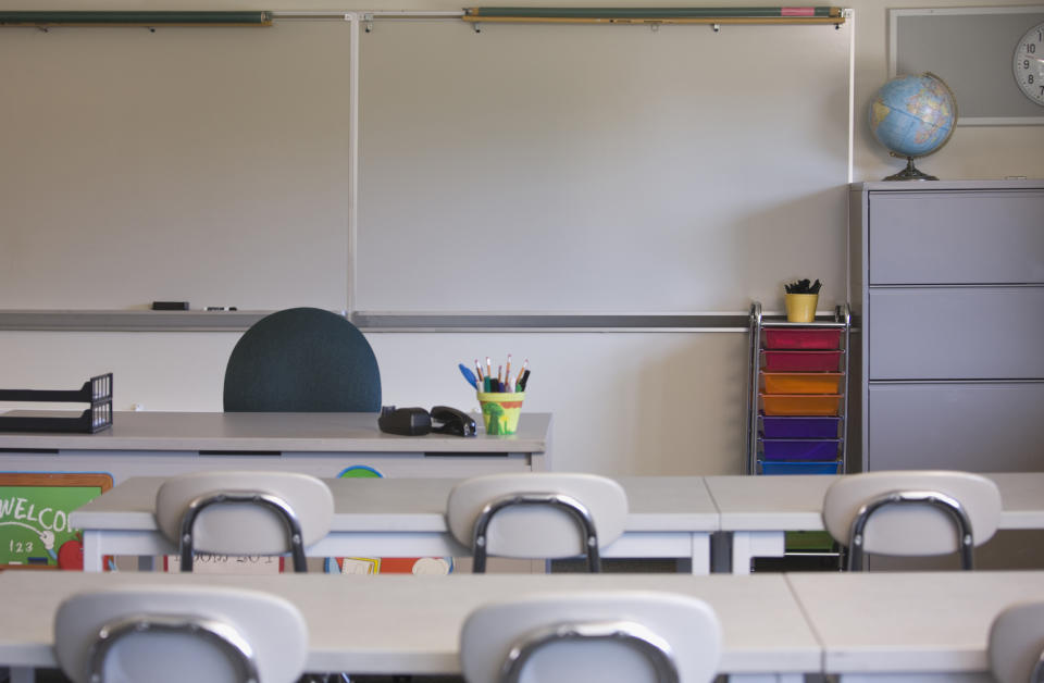 empty classroom