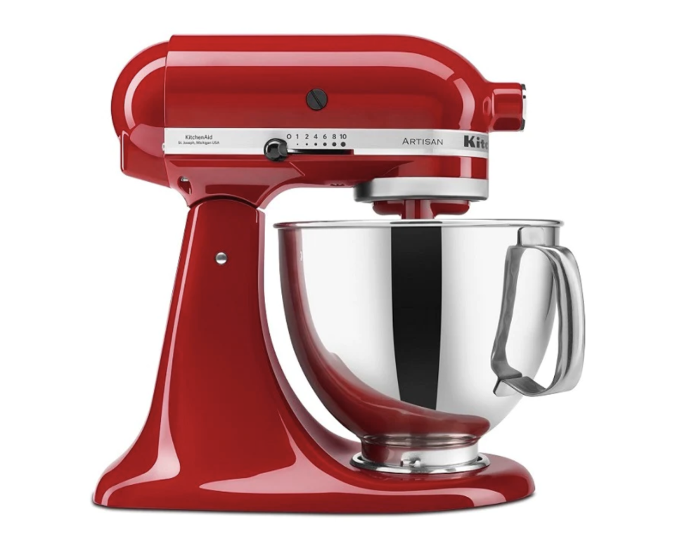 Red KitchenAid KSM150 Stand Mixer