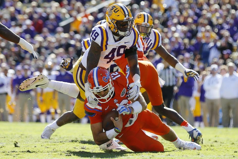 Arden Key had 12 sacks as a sophomore in 2016. (Getty)