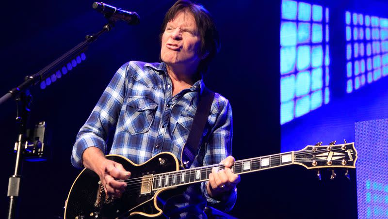 John Fogerty, formerly of the classic rock band Creedence Clearwater Revival, performs in concert at The Lyric on Nov. 6, 2013, in Baltimore. Though the group is no longer together, one of its songs, “Have You Ever Seen the Rain,” is climbing the music charts.