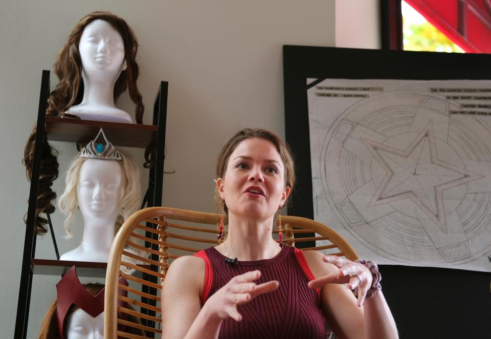 Skirvin artist in residence Petra Germany talks about her work in her studio space in the historic downtown Oklahoma City hotel.