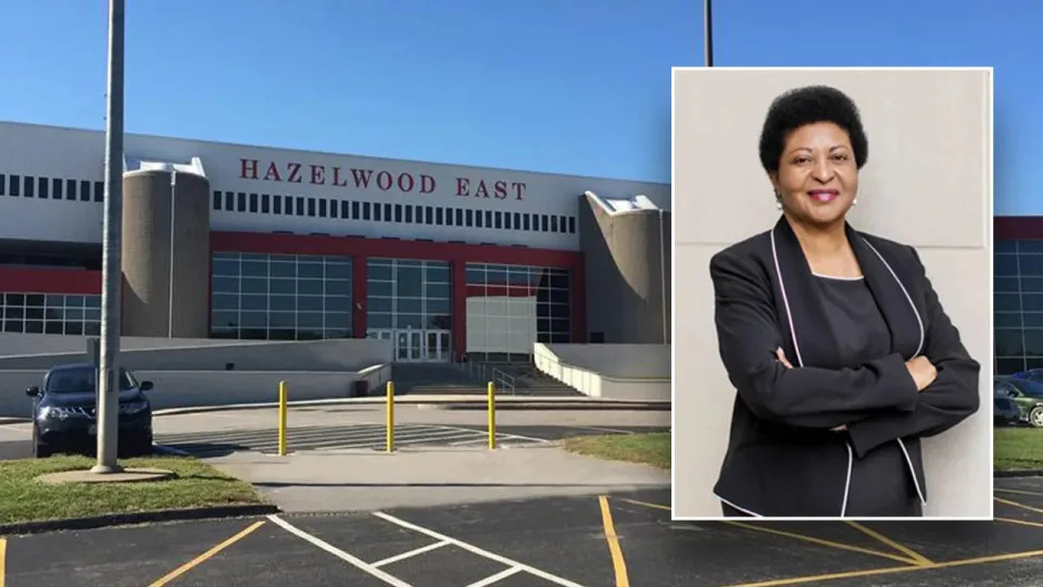 Hazelwood High School with the superintendent, Dr. Nettie Collins-Hart