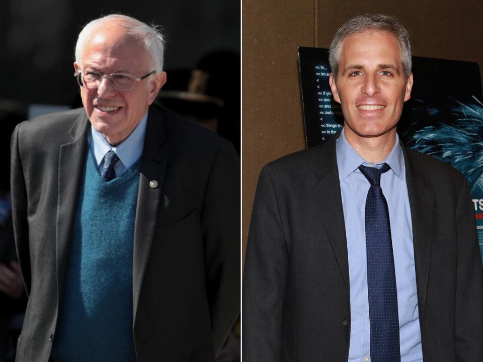 Bernie Sanders and David Sirota (Getty)