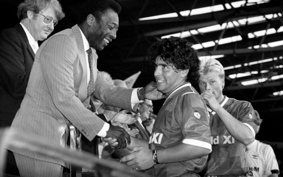 Pele and Maradona - PA