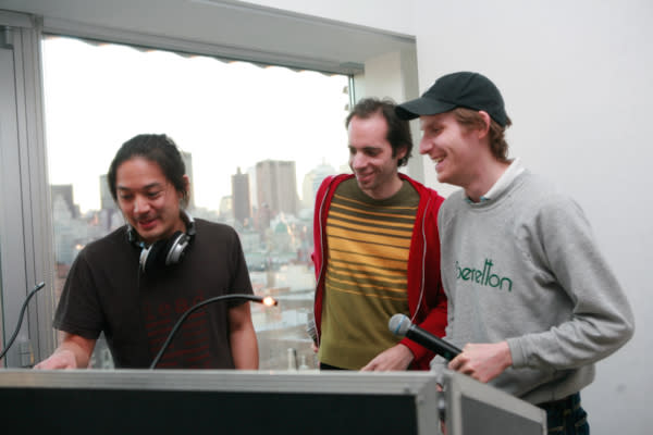 Photo credit: From left to right: Howie Chen, Alan Licht, and Cory Arcangel.