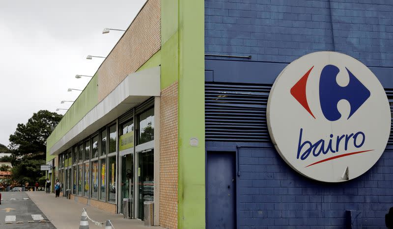 FILE PHOTO: A general view of a Carrefour supermarket in Sao Paulo