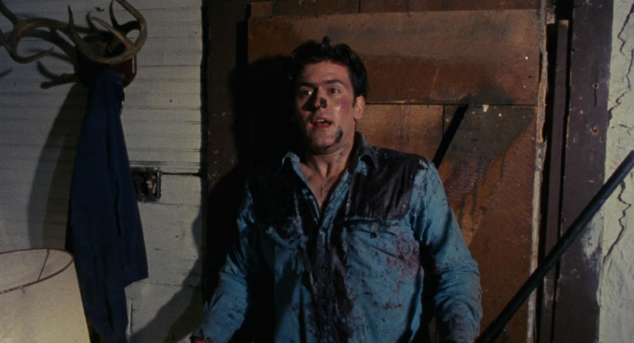 Bruce Campbell in The Evil Dead