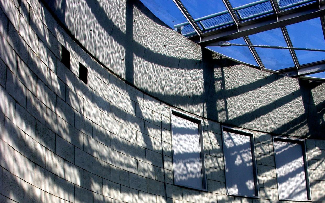 <span class="caption">Wind-animated sunlight shining through a glass roof pond at the 'Mansion of Water,' designed by Toshihito Yokouchi, in Himeji, Japan.</span> <span class="attribution"><span class="source">Kevin Nute</span>, <span class="license">Author provided</span></span>