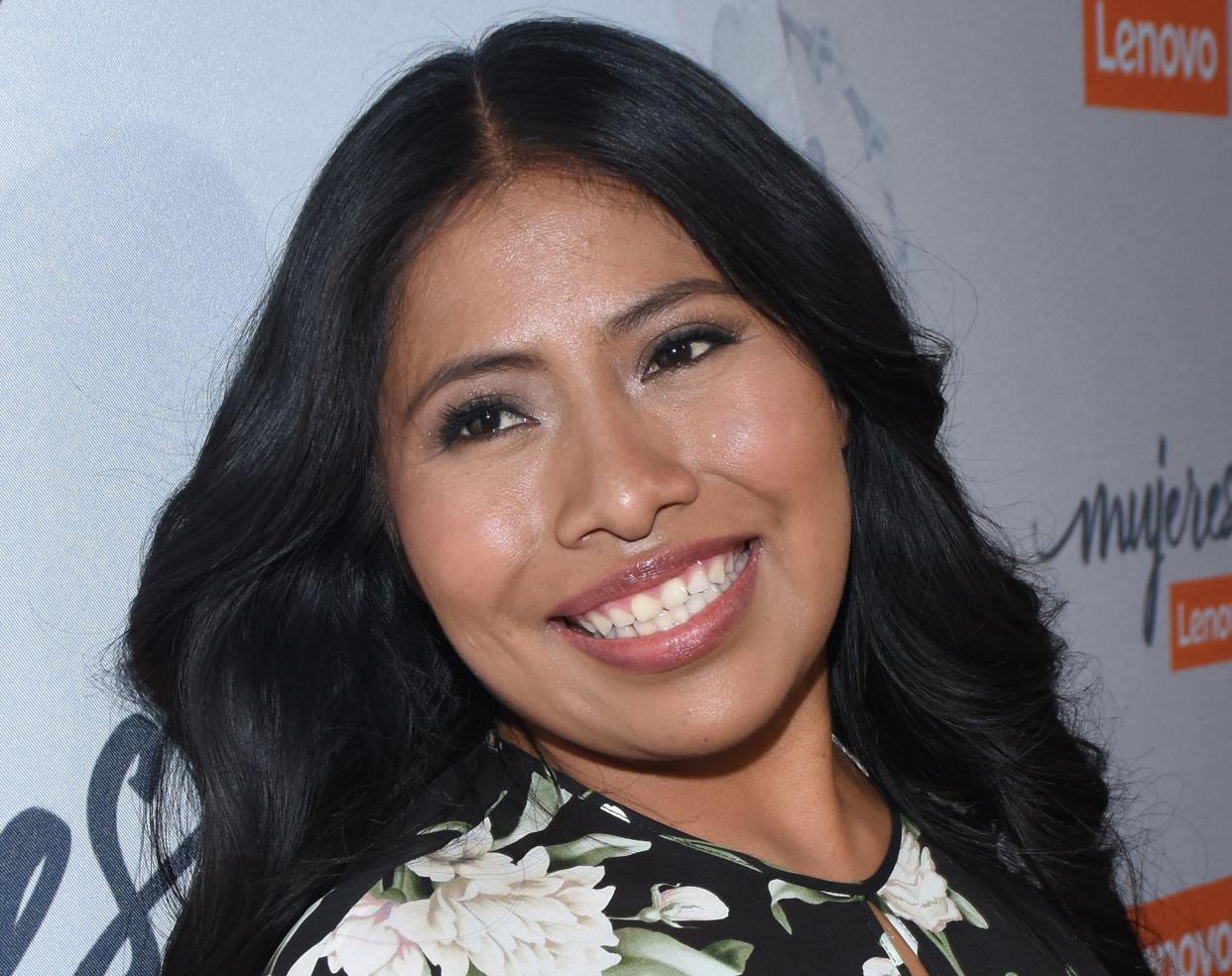 Yalitza Aparicio, the star of "Roma," at an event in Mexico City on Jan. 29.&nbsp; (Photo: Carlos Tischler via Getty Images)