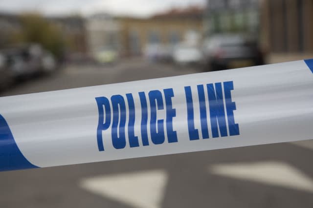 UK - London - Crime scene in Hackney where a police officer was shot