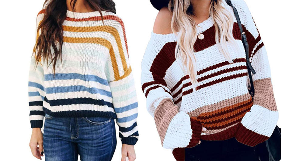 Kirundo Stripe Color Block Sweater (Photo: Amazon)