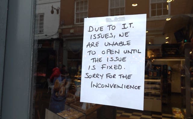 A sign on a Greggs in Lichfield, Staffordshire 