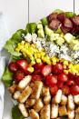 <p>Up your salad game with this classic Cobb.</p><p>Get the recipe from <a href="/cooking/recipe-ideas/recipes/a46115/breaded-chicken-cobb-salad-recipe/" data-ylk="slk:Delish;elm:context_link;itc:0;sec:content-canvas" class="link ">Delish</a>.</p>