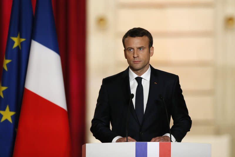 法國新總統就職：馬克宏發表就職演說（AP）