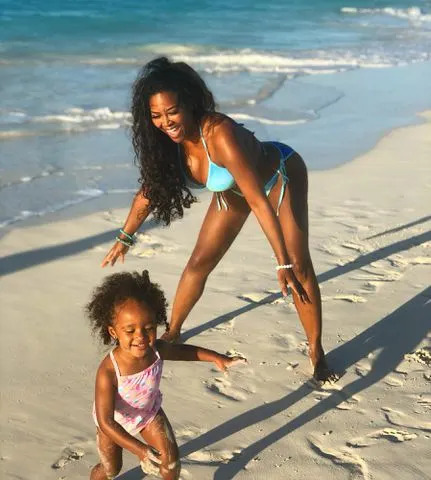 <p>Kenya Moore Instagram</p> Kenya Moore and daughter Brooklyn Daly.