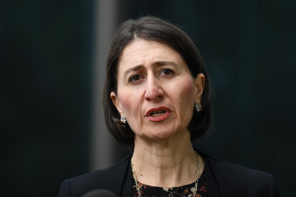 Gladys Berejiklian issued a warning to NSW residents about the impending easing of restrictions. Source: AAP