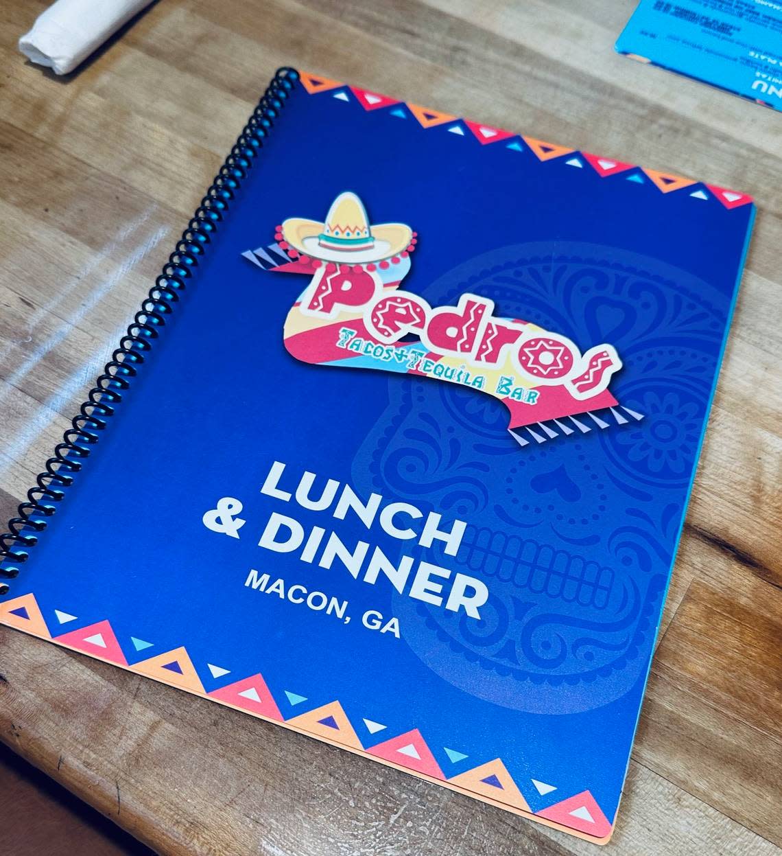 Pedro’s lunch & dinner menu