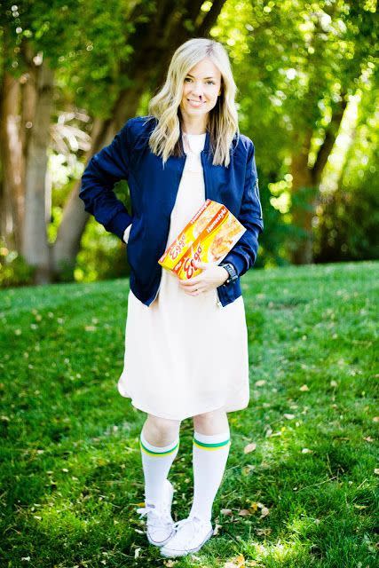 <p>Teens with blonde hair won't even need a wig to dress like the powerful leading lady in Netflix's original series—but they <em>will </em>need Eggo waffles.</p><p><strong>Get the tutorial at <a href="http://www.doityourselfdivas.com/2016/10/diy-eleven-costume-from-stranger-things.html" rel="nofollow noopener" target="_blank" data-ylk="slk:Do It Yourself Divas;elm:context_link;itc:0;sec:content-canvas" class="link ">Do It Yourself Divas</a>.</strong></p><p><strong><a class="link " href="https://www.amazon.com/TINYHI-Womens-Sleeve-Tshirt-Casual/dp/B071CZPYLM/?tag=syn-yahoo-20&ascsubtag=%5Bartid%7C10050.g.22118522%5Bsrc%7Cyahoo-us" rel="nofollow noopener" target="_blank" data-ylk="slk:SHOP LIGHT PINK DRESS;elm:context_link;itc:0;sec:content-canvas">SHOP LIGHT PINK DRESS</a></strong></p>