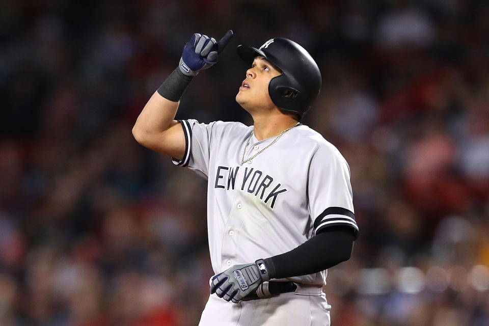 Gio Urshela hit .314 this season during a breakout season at 27 years old with the Yankees. (Photo by Maddie Meyer/Getty Images)