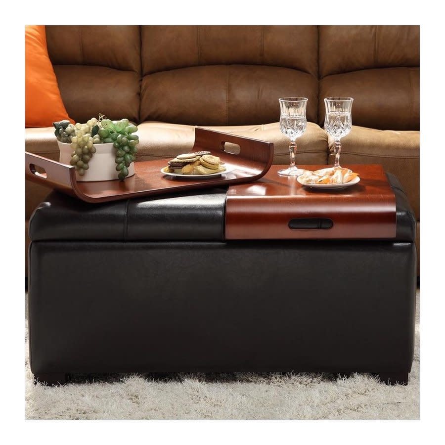 Storage Ottoman with Trays