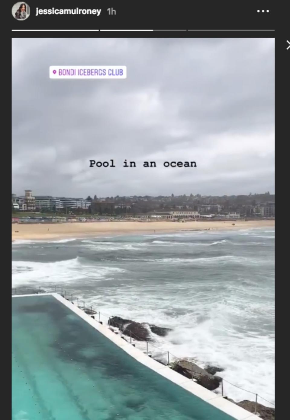 Jessica visited the iconic Bondi Beach where Harry and Meghan are meant to make an appearance on Friday. Source: Instagram/Jessica Mulroney