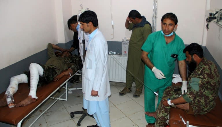 At least 22 were wounded in the blast in the eastern province of Khost, which follows a wave of deadly attacks across Afghanistan in recent weeks as militants step up assaults amid a flurry of diplomatic efforts to end the 17-year conflict