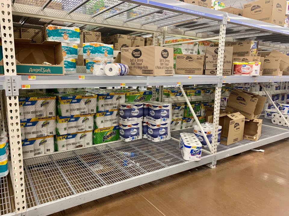 Stores across the country are selling out of toilet paper or have limited supplies because of fears of the coronavirus.