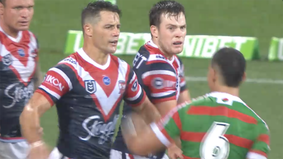 Cronk didn’t like something Walker said. Image: Fox Sports