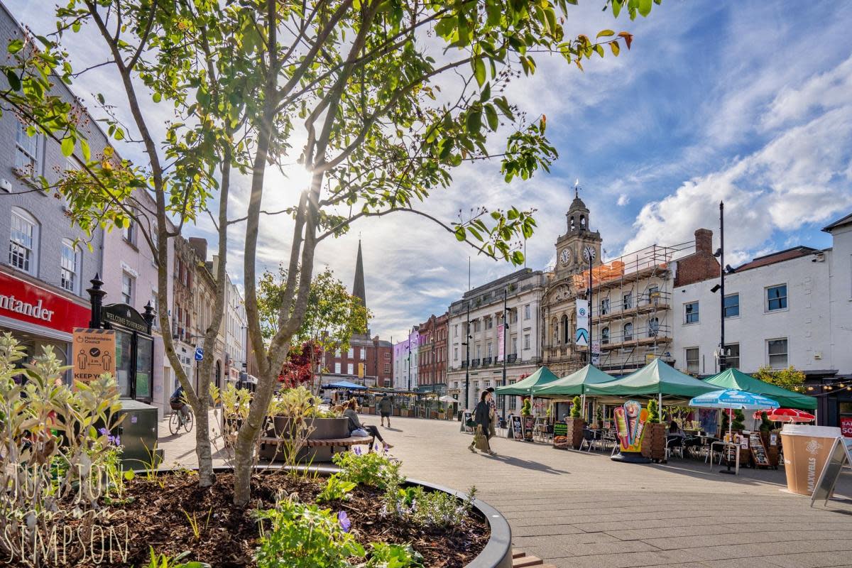 The planters in Hereford High Town <i>(Image: Jon Simpson)</i>