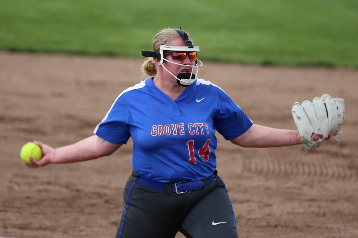 Gabby Adams and Grove City are hoping to recapture last season's magic ahead of the Division I district tournament, which begins May 10. The Greyhounds went 27-2 last spring.