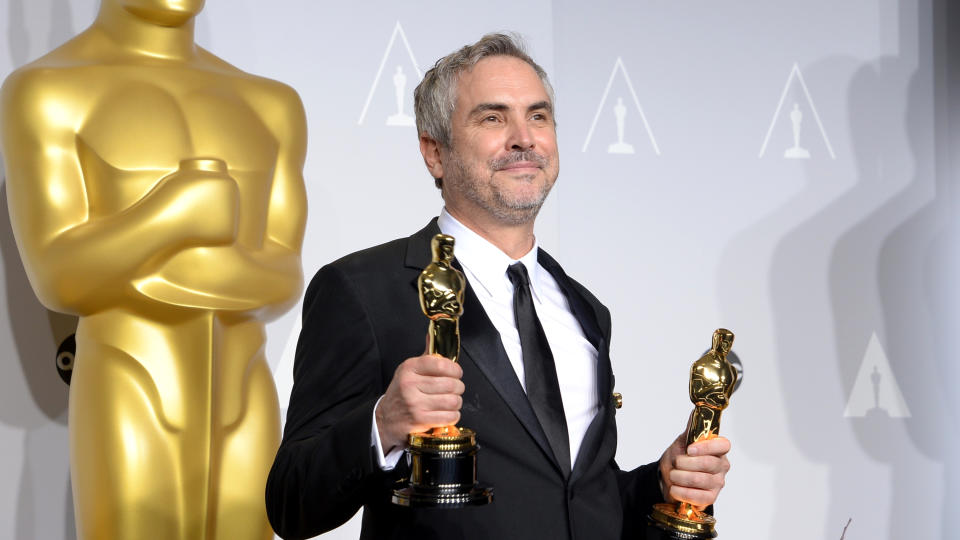 Alfonso <span>Cuarón</span>, 2014 Oscar winner of Best Achievement in Directing for <em>Gravity.</em> (Photo: Joe Klamar/AFP/Getty Images)