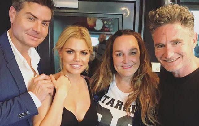 Kate and KIIS FM co-host Dave Hughes had just interviewed the pair face-to-face before they appeared on the Channel Ten news and current affairs program. Source: Instagram